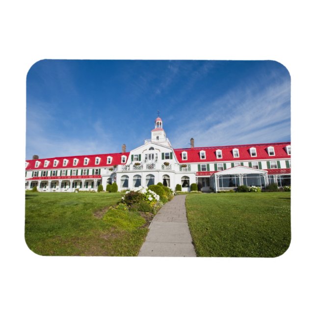 Quebec, Kanada. Historic Hotel Tadoussac Magnet (Horisontell)