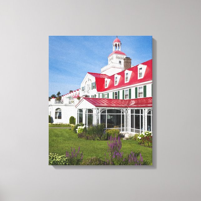 Québec, Kanada. Historiska Hotel Tadoussac, 2 Canvastryck (Framsida)