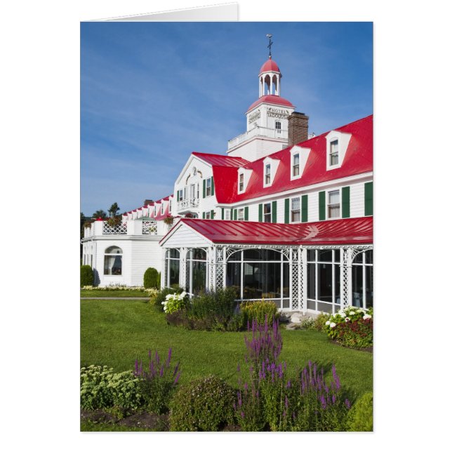 Québec, Kanada. Historiska Hotel Tadoussac, 2 Hälsningskort (Framsidan)