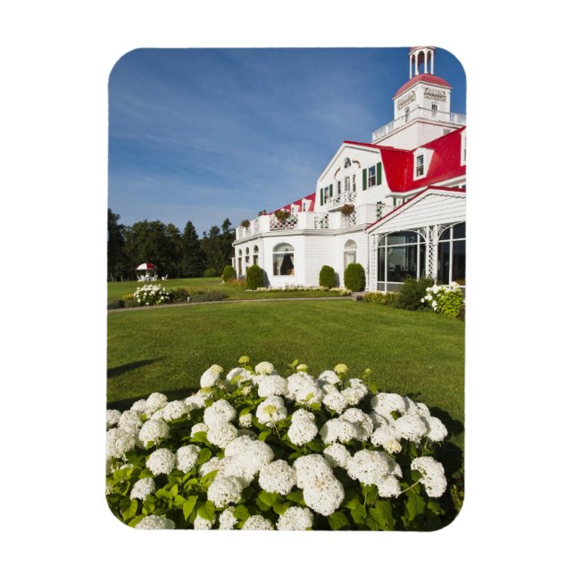 Québec, Kanada. Historiska Hotel Tadoussac, 3 Magnet (Vertikal)