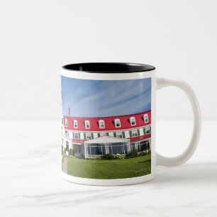 Québec, Kanada. Historiska Hotel Tadoussac, Två-Tonad Mugg