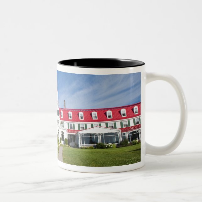 Québec, Kanada. Historiska Hotel Tadoussac, Två-Tonad Mugg (Höger)