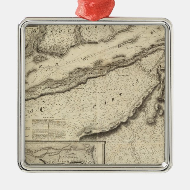 Quebec Kanada Julgransprydnad Metall (Framsidan)