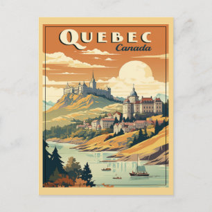 Quebec, Kanada retro Vykort