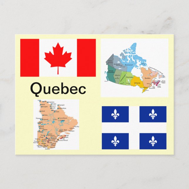 Quebec Kanada Vykort (Framsida)