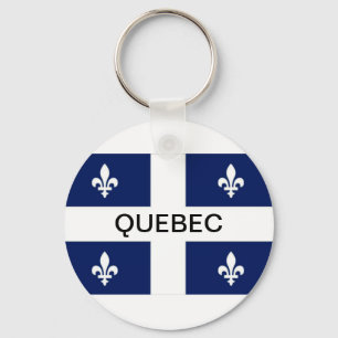 Quebec landskapflagga Keychain Nyckelring