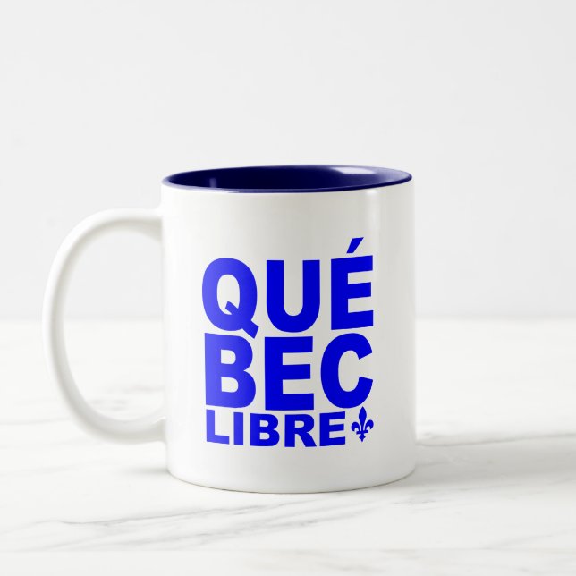 Québec Libre! Två-Tonad Mugg (Vänster)