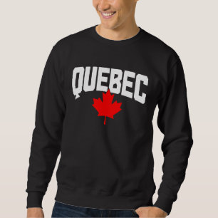 Quebec Lönnlöv Kanada Kanadensisk Flagga Stolthet Lång Ärmad Tröja