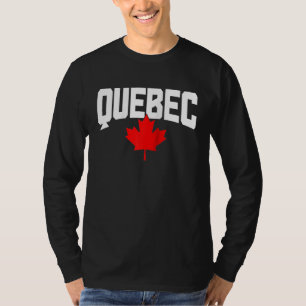 Quebec Lönnlöv Kanada Kanadensisk Flagga Stolthet T Shirt