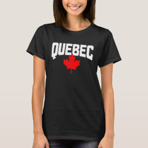 Quebec Maple Löv Canada Flagga Pride T Shirt