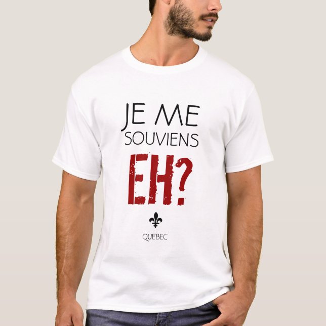 Quebec MottoT-tröja T-shirt (Framsida)