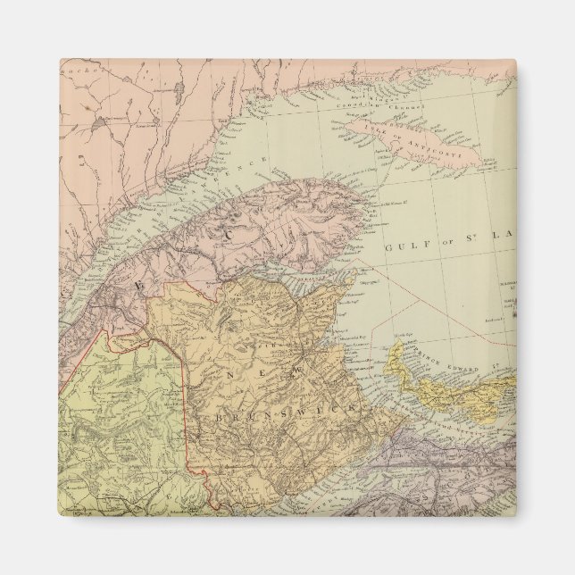 Quebec, New Brunswick, Nova Scotia Magnet (Framsidan)