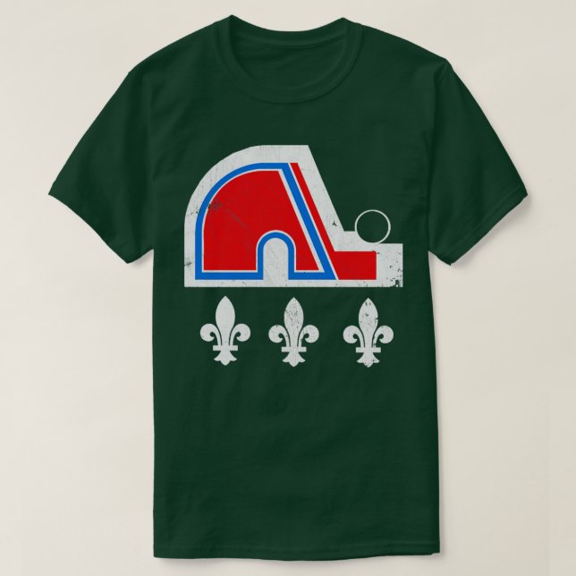 Quebec Nordiques 90s Hockey Team1 T Shirt (Design framsida)