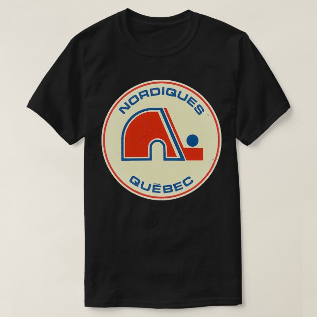 Quebec Nordiques Vintage Distress Shirt T Shirt (Design framsida)