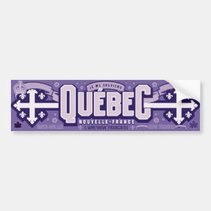 Québec. Nouvelle-Frankriken Bildekal