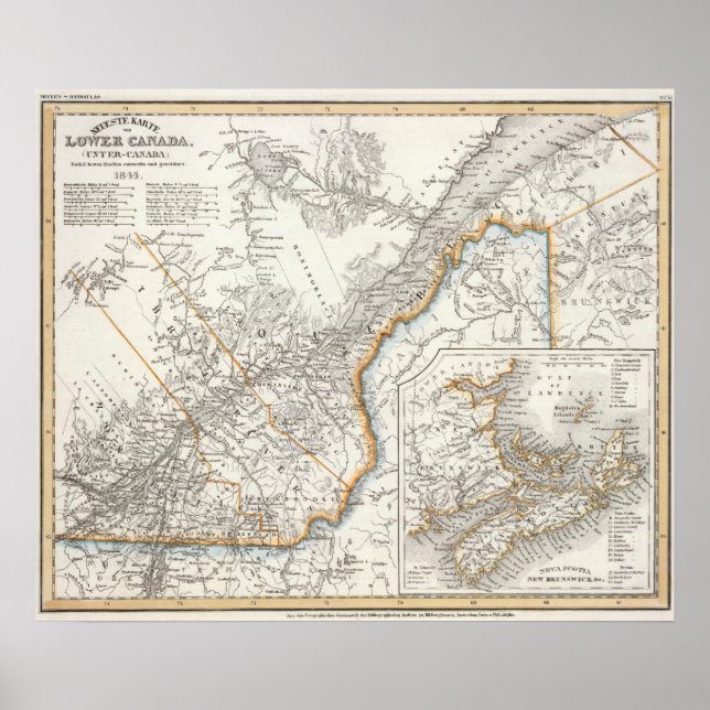 Quebec, Nova Scotia, New Brunswick Poster (Framsidan)