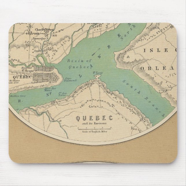 Quebec och dess miljöer musmatta (Framsidan)