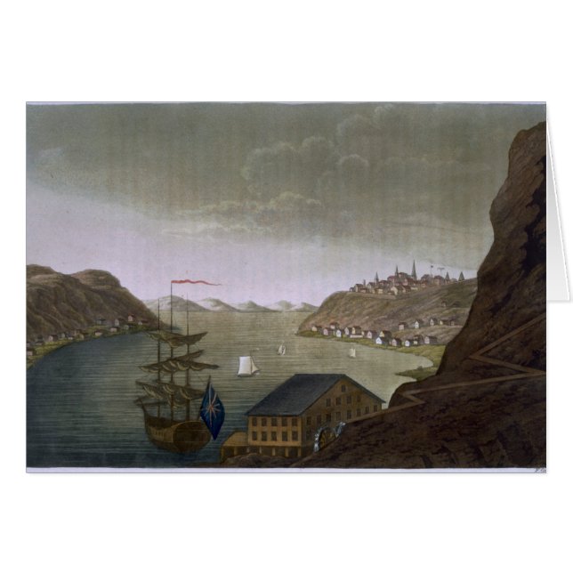 Quebec och St.en Lawrence River, pläterar 4 från Hälsningskort (Framsidan Horizontal)