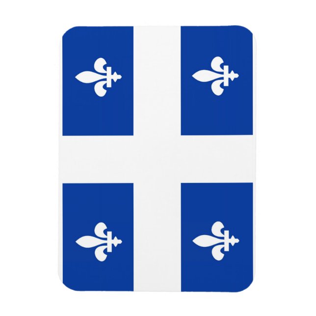 Québec-området canada land flagga magnet (Vertikal)