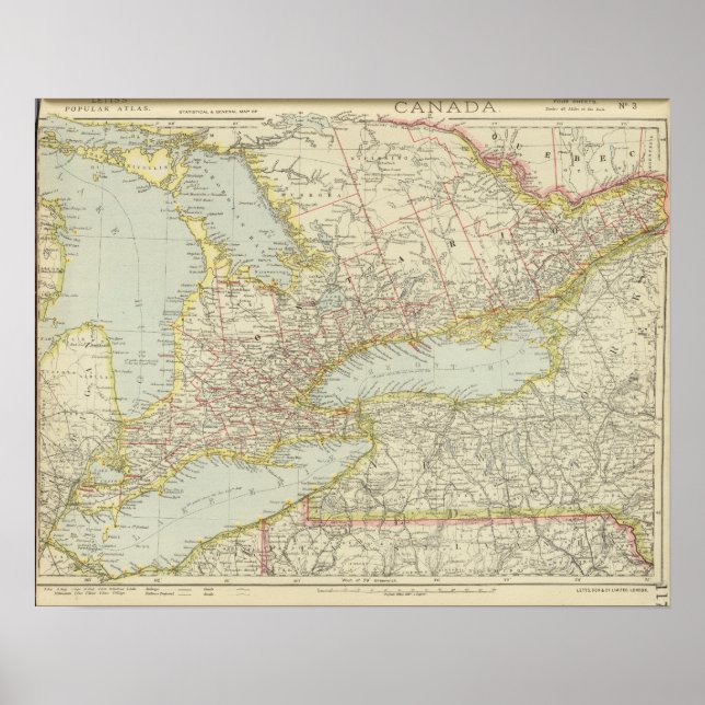 Quebec, Ontario, Kanada Poster (Framsidan)