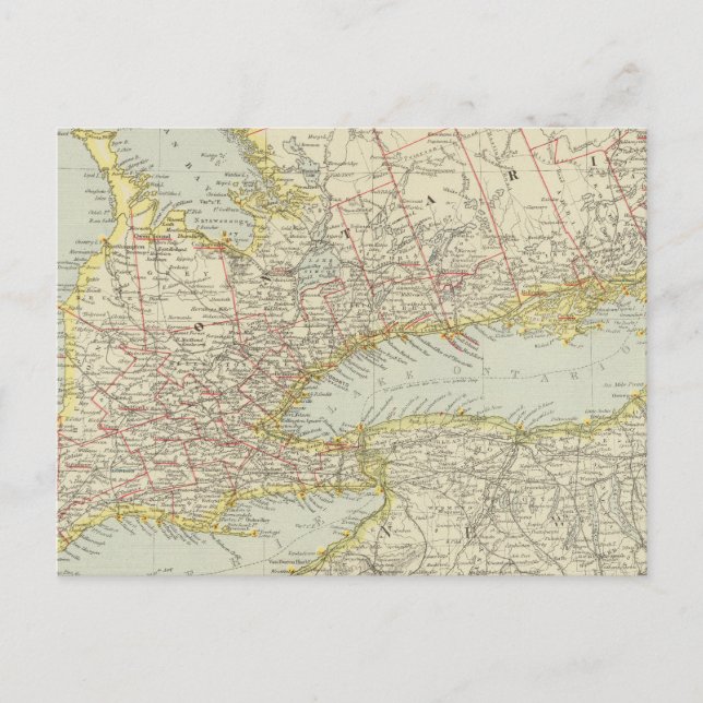 Quebec, Ontario, Kanada Vykort (Framsida)