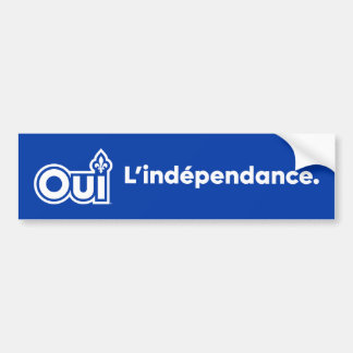Quebec OUI Oberoende Bildekal