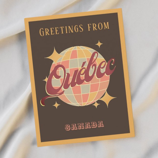 Québec Quebec Canada Retro Postcard Vykort (Skapare uppladdad)
