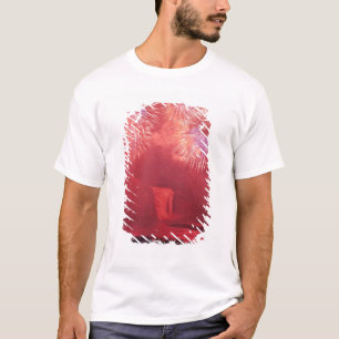 Québec, Québec, Kanada. Eldshow vid Parc Tee Shirt