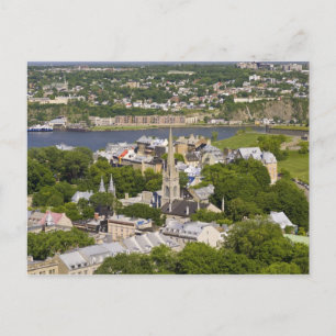 Québec, Québec, Kanada. Sett från ovan över Vykort