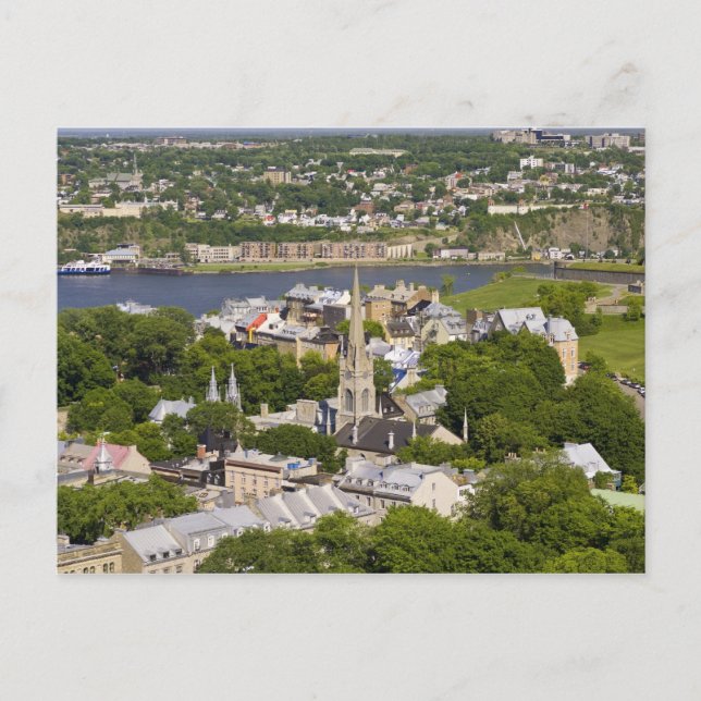 Québec, Québec, Kanada. Sett från ovan över Vykort (Framsida)
