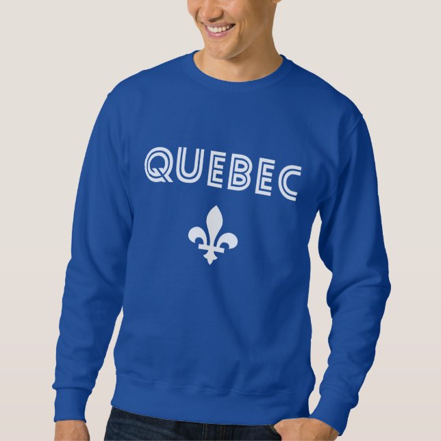 Quebec Retro Lång Ärmad Tröja (Framsida)
