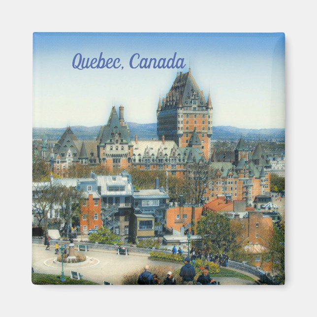 QUEBEC:S PAINTING-PHOTO-PAINERING AV JÄMFÖRELSEDIA MAGNET (Framsidan)