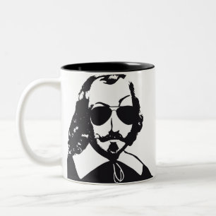 Québec Samuel Champlain Hipster flygare solglasögo Två-Tonad Mugg