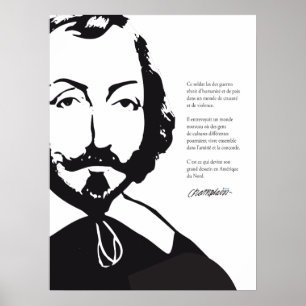 Québec Samuel de Chamblank 1608 Nouvelle-Frankrike Poster