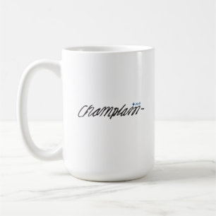 Québec Samuel de Champlain 1608 Signatur Fransk Kaffemugg