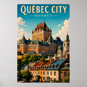 🏰 Québec Stad Chateau Frontenac Poster