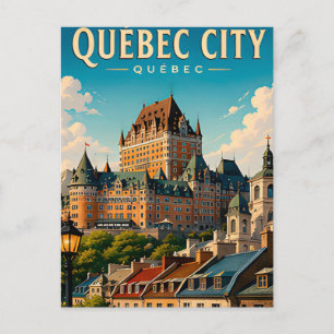 🏰 Québec Stad Chateau Frontenac Vykort