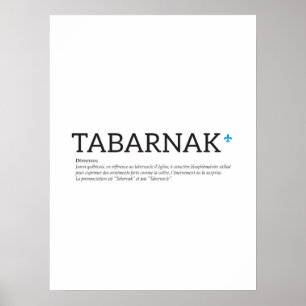 Québec Tabanak Svordom Joual Humor Franska Poster