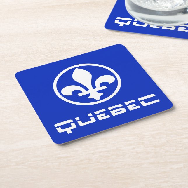 Québec Underlägg Papper Kvadrat (Vinklad)