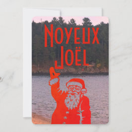 Québécois 70-årsjubileum hälsning med Santa Julkort