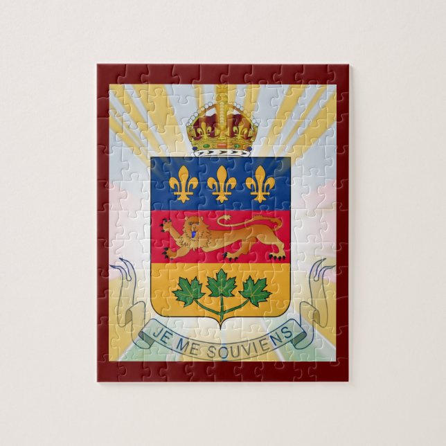 Quebecs vapen pussel (Vertikal)