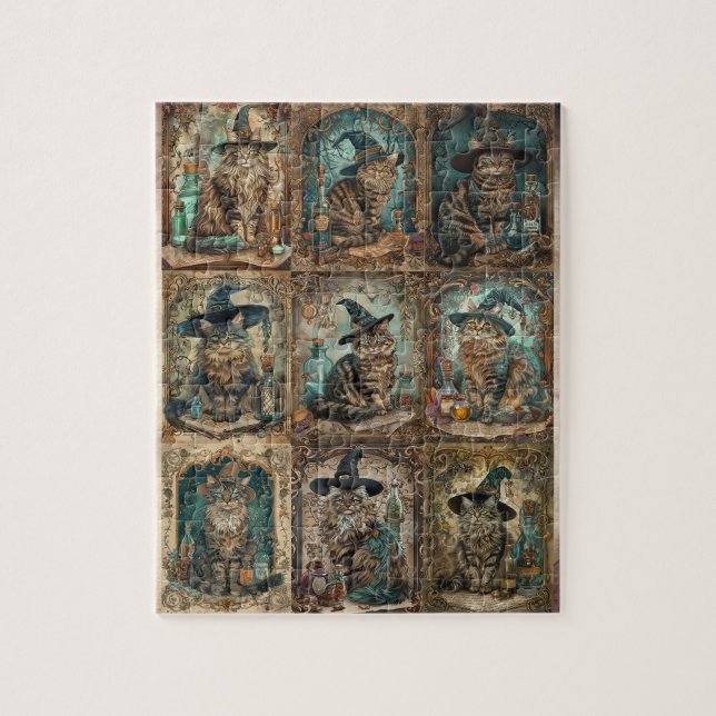 Quebra-Cabeça (Puzzle) Halloween das 9 Vidas Pussel (Vertikal)