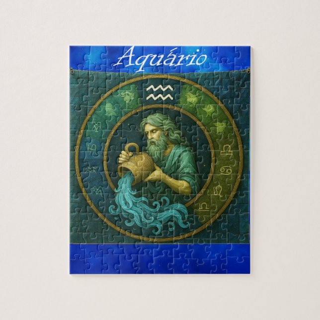 Quebra-Cabeça (Puzzle) Signo de Aquário Pussel (Vertikal)