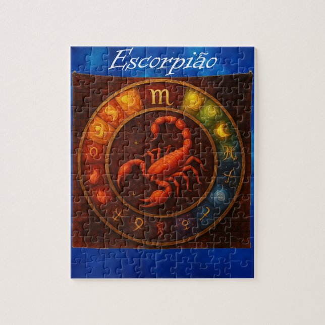 Quebra-Cabeça (Puzzle) Signo de Escorpião Pussel (Vertikal)