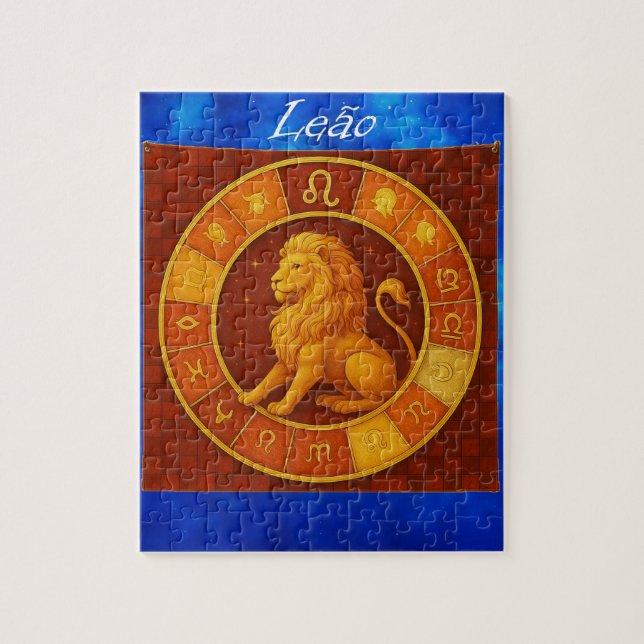 Quebra-Cabeça (Puzzle) Signo de Leão Pussel (Vertikal)