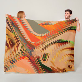 Quebra de cor com zigue zague ou efeito de onda fleecefilt