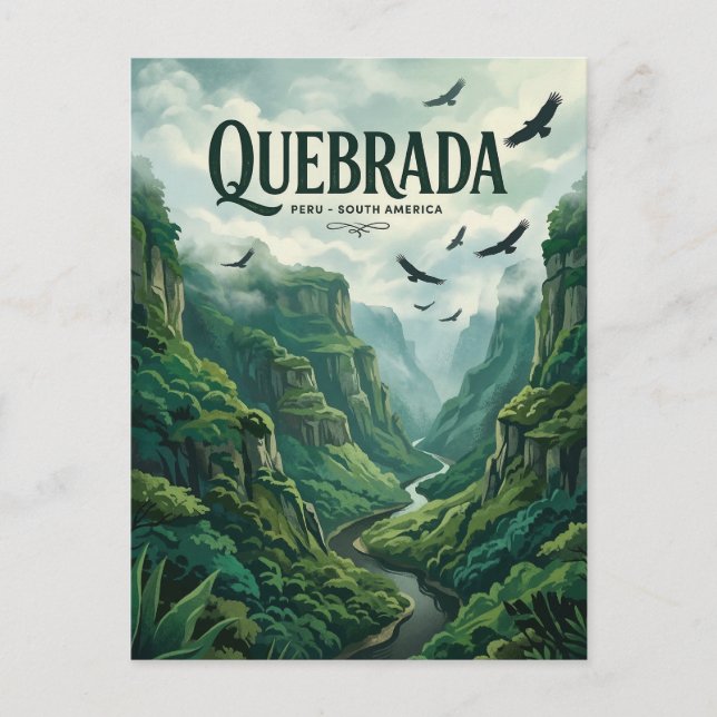 Quebrada de los Cuervos Vykort (Framsida)