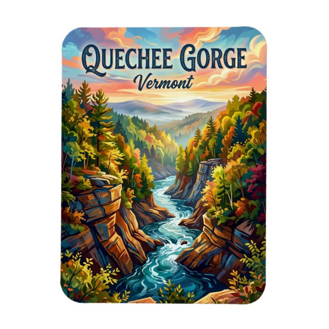 Quechee Gorge Vermont Magnet (Vertikal)