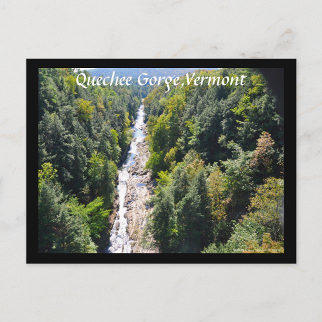 Quechee Gorge,Vermont - vykort (Framsida)