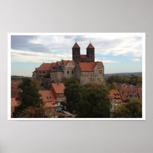 Quedlinburg Castle, Harz, Tyskland Poster